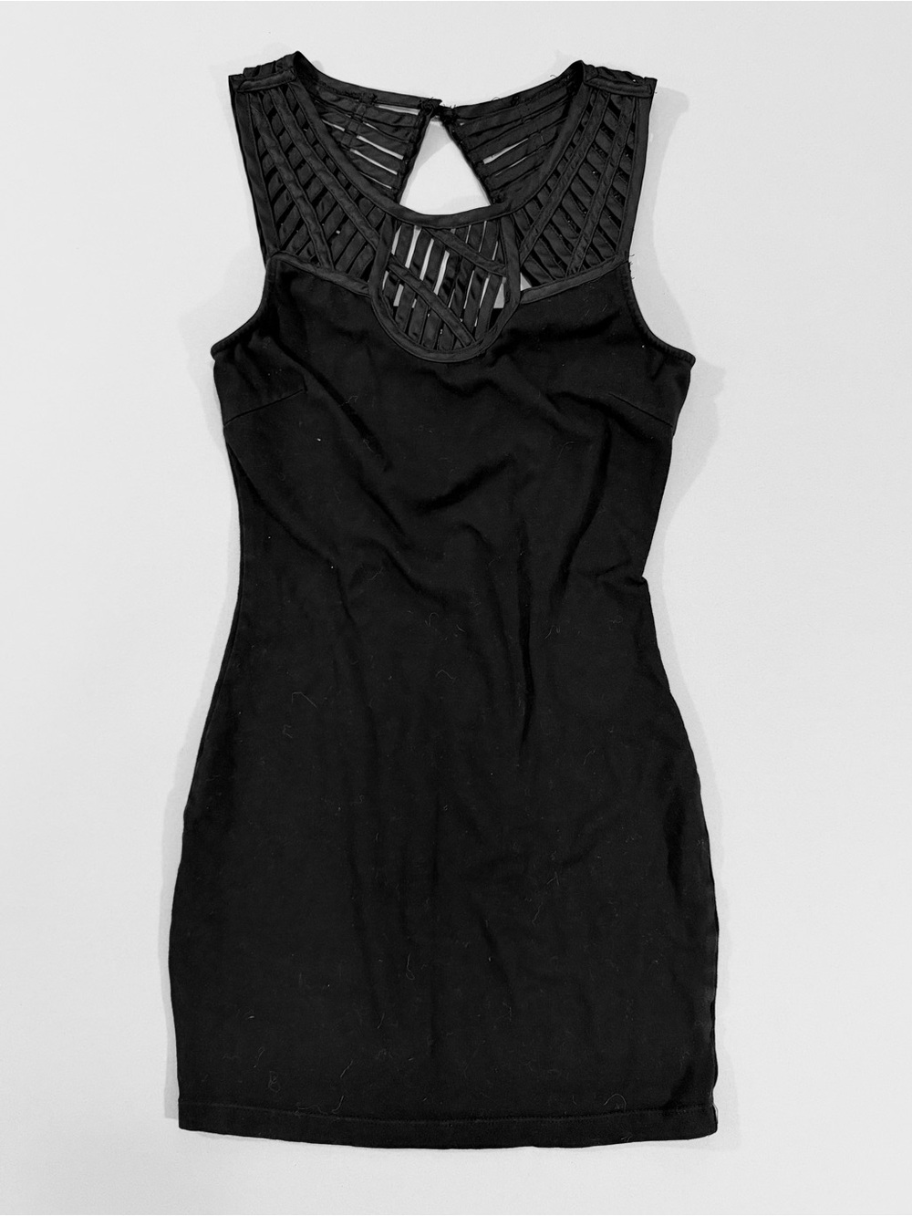 Y2K Forever 21 Black Fitted Clubbing Mini Dress